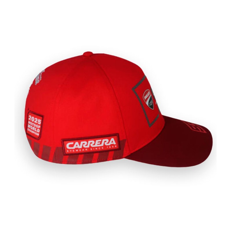 Marc Márquez 93 Ducati MotoGP Cap. Available in red, unisex.