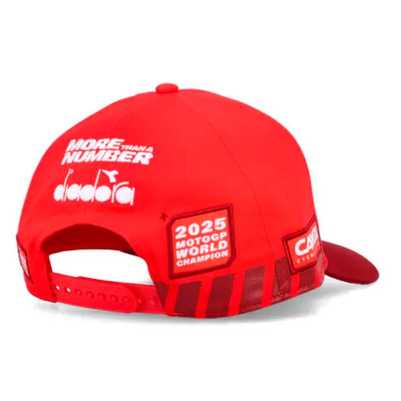 Marc Márquez 93 Ducati MotoGP Cap. Available in red, unisex.