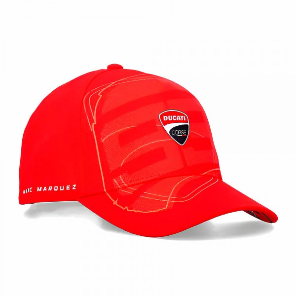 Casquette officielle Marc Márquez 2026 | Édition « Red Power » Ducati Corse