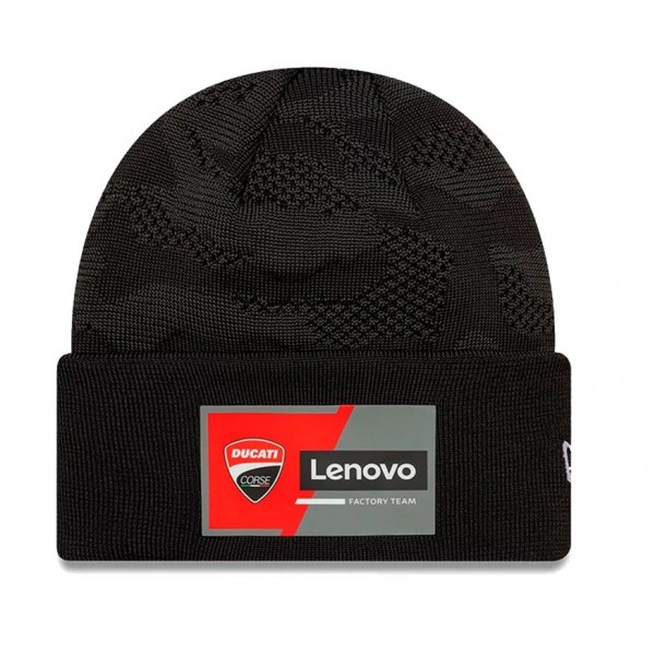 Bonnet officiel Ducati Corse 2026 en laine (style bonnet)
